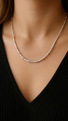 Elegant Silver Link Chain Necklace