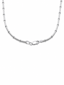 925 Sterling Silver Textured Link Chain Necklace