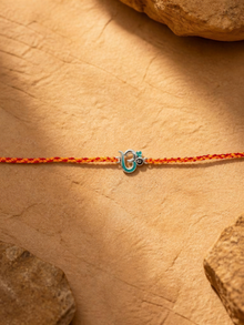 Om Symbol Silver Rakhi
