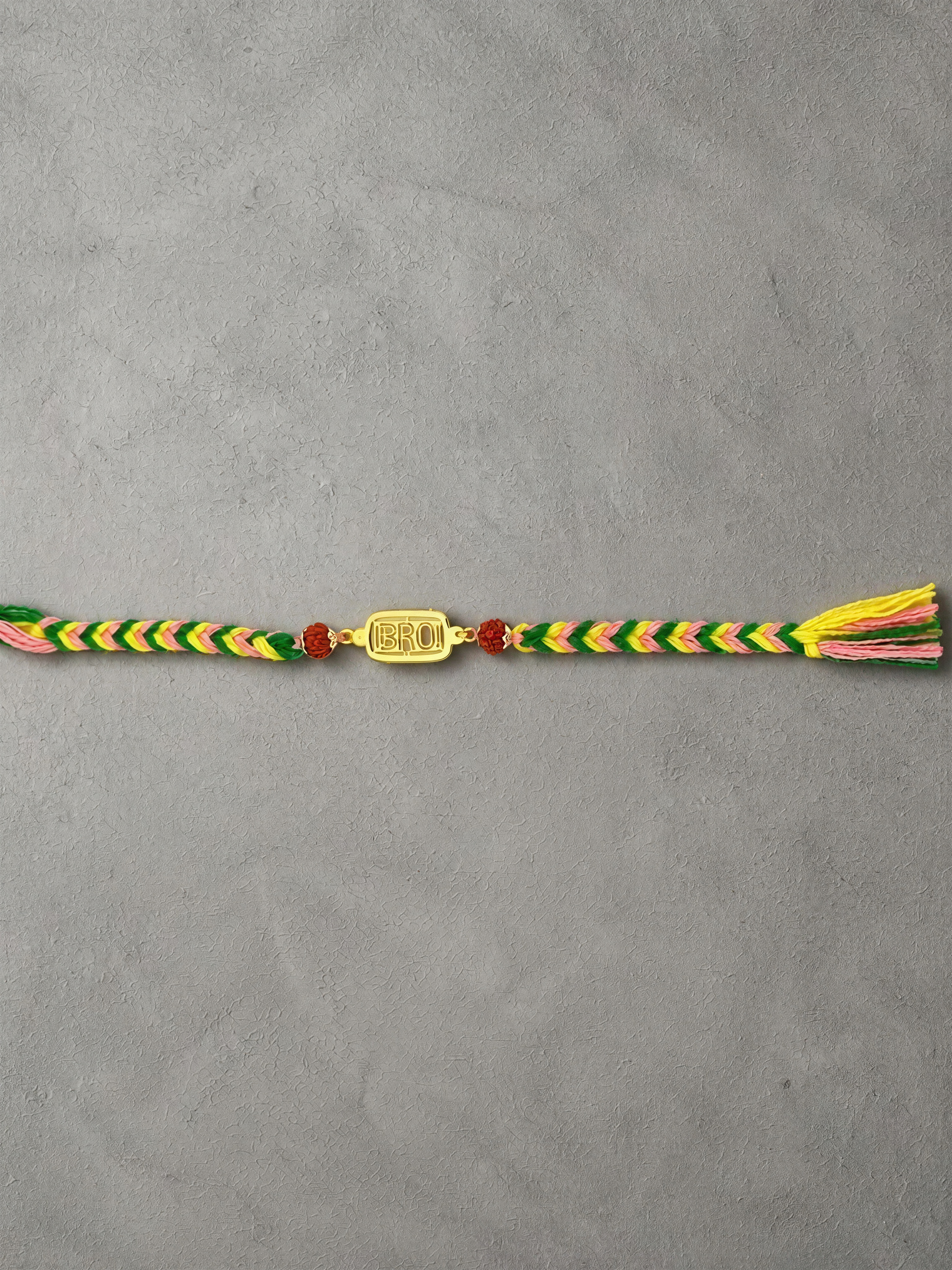 Premium BRO Gold-Plated Rakhi Bracelet