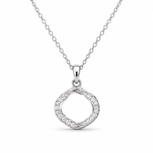 Minimal Silver Circle Pendant Necklace