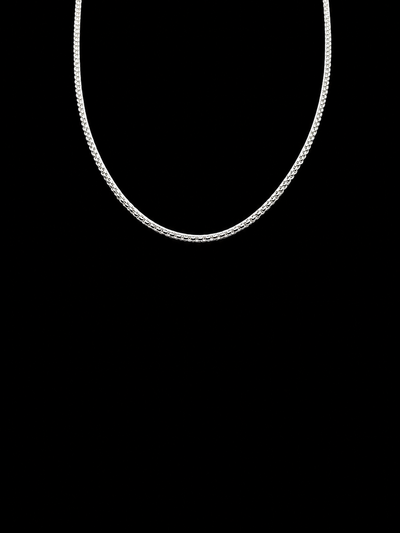 925 Sterling Silver Box Chain Necklace for Men