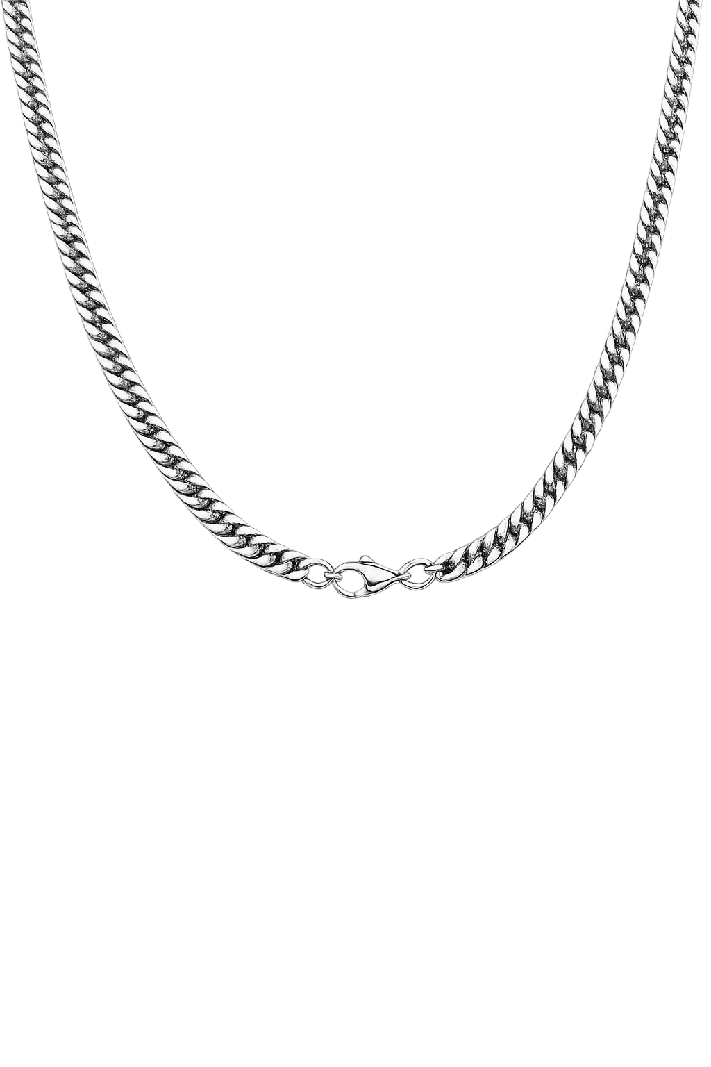 925 Sterling Silver Cuban Link Chain Necklace for Men