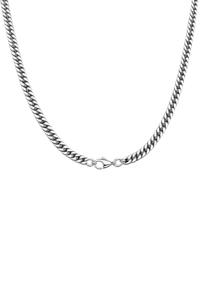 925 Sterling Silver Cuban Link Chain Necklace for Men