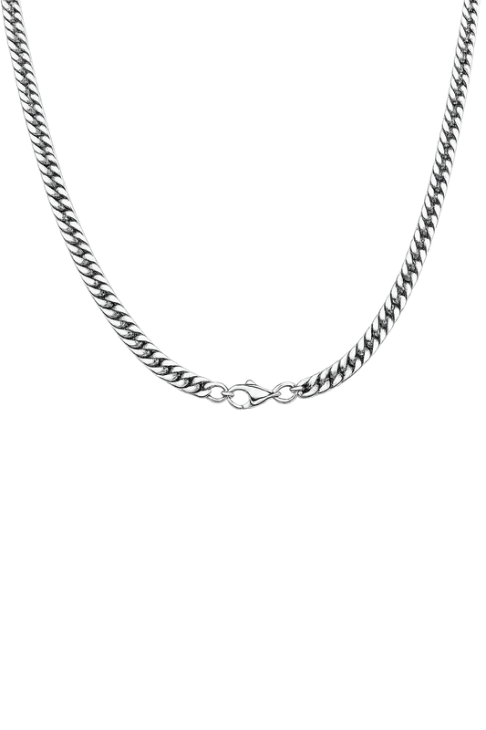 925 Sterling Silver Cuban Link Chain Necklace for Men