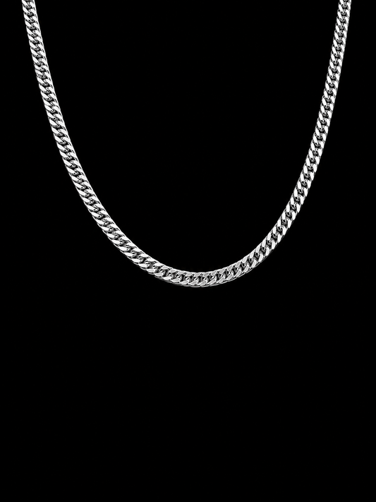 925 Sterling Silver Cuban Link Chain Necklace for Men